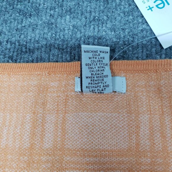 Rue21 Bodycon Dress Womens Plus 3X Orange White Plaid Halter New - Picture 12 of 12